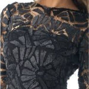 Sky Black Sequin Lace Dress